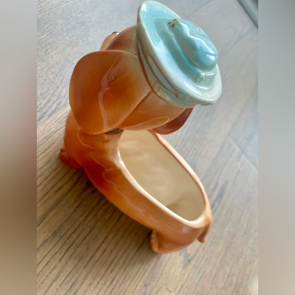 VTG/Retro Dog/Dachshund Ceramic Planter - Picture 2 of 10